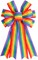 RIBBON Pride Wreath Bow LGBT Rainbow Stripe Decorations Lesbian Gay Burlap Ornaments Bows